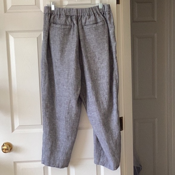 Blue Linen pants - Picture 3 of 5